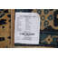 Tapis brun / bleu noué à la main de conception unique 6 pi 2 po x 16 pi 10 po