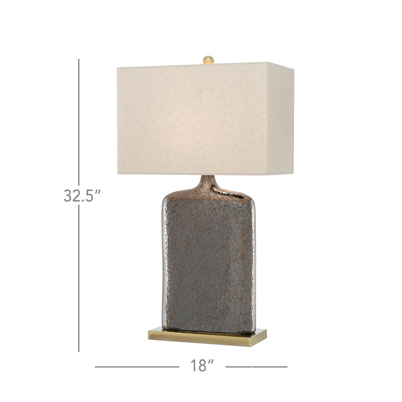 Lampe de table en bronze métallique 32,5 po Musing