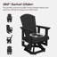 Chaise berçante rotative en PEHD Adirondack-1786168237