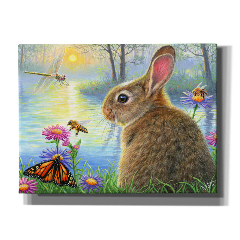 «The Hum Of Summer» par Bridget Voth, H 12 po x l 16 po x P 0,75 po