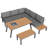 Wicker 7 - Person Garden Lounge Set with Cushions
