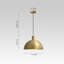 Steinmar 1-Light Industrial Dome Pendant Light
