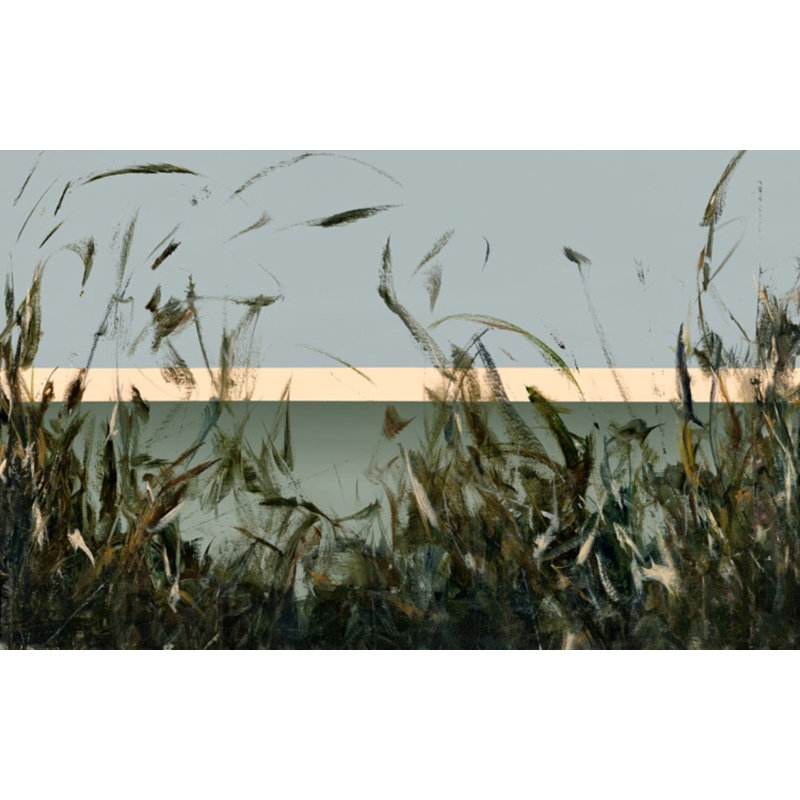 «Fall 2021 As The Sun Goes Down», reproduction encadrée sur toile par Lesley Frenz, H 33 po x l 52 po, Cadre flottant érable