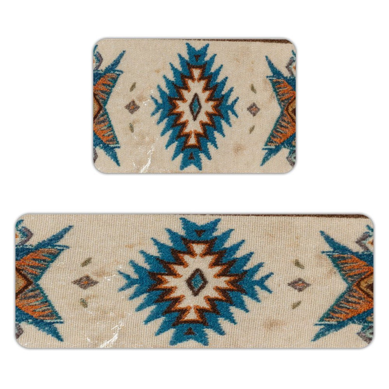 Tapis de cuisine Southwestern Navajo, Bleu sud-ouest
