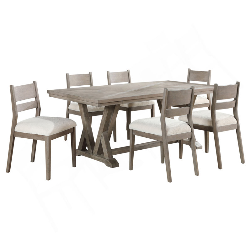 Ensemble de table de salle à manger 7 pièces Ruston
