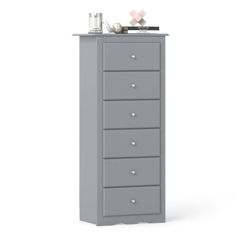 Commode 6 tiroirs, Gris