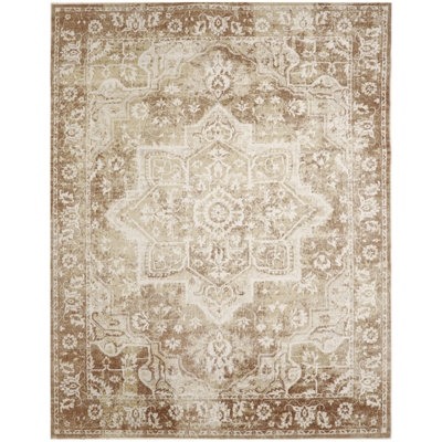 Bungalow Rose Covelle Machine Washable Rust Vintage Indoor Rug