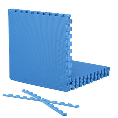 Tapis d'exercice CAP à emboîtement en mousse, losange de 48 pieds carrés, TATAMI, carreaux en T de 1/2 pouce d'épaisseur