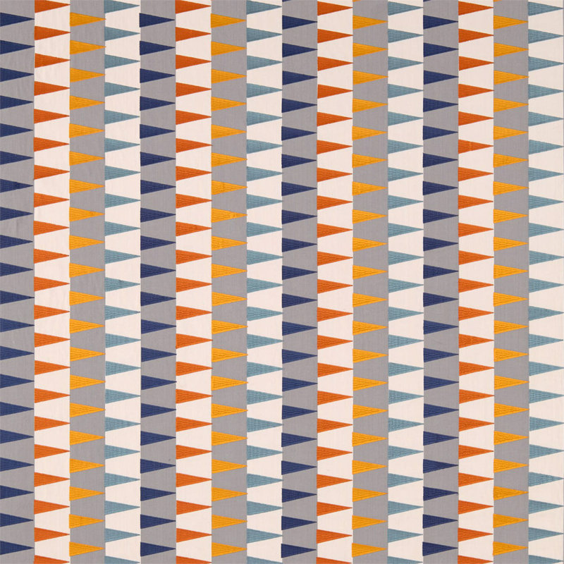 Azul Fabric, Rust/Navy/Nordic