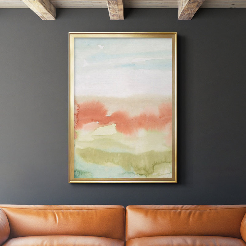 Blush Sunrise I - reproduction de cadre photo, H 42,5 po x l 30,5 po x P 1 po, Or