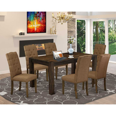 Geib Solid Wood Dining Set