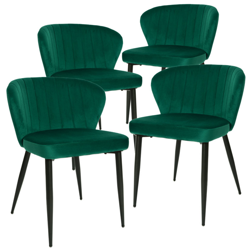 Ensemble de 4 chaises d'appoint Everly Quinn