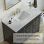 Plateau de meuble-lavabo 43 po avec lavabo et trous pour robinet-100150918
