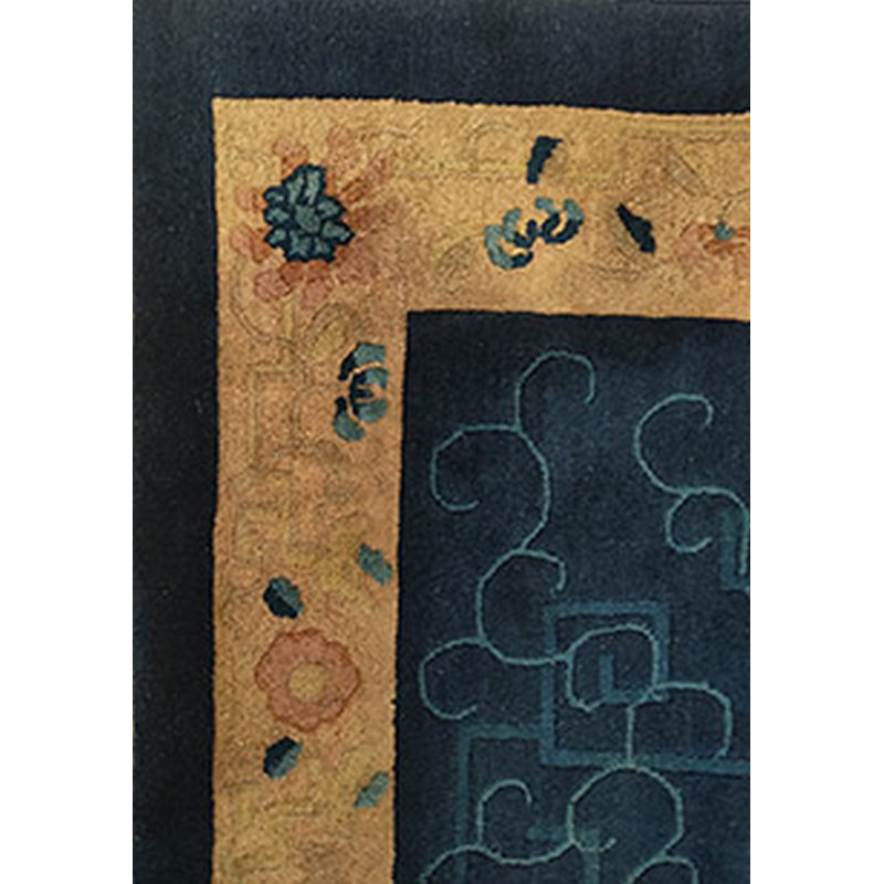 Antique Peking Hallway Runner Wool Blue Rug