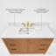 Turlington 48 po Ensemble de meuble-lavabo de salle de bain avec comptoir en quartz blanc et lavabo encastré blanc-118697928-128780857