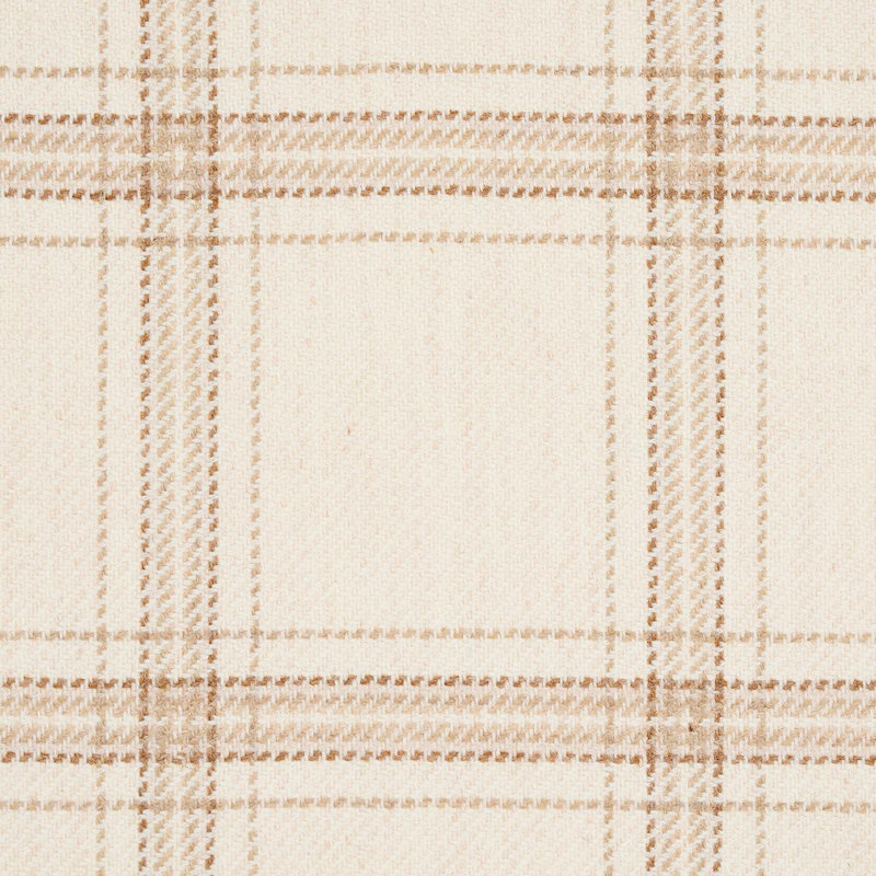 Schumacher x Patterson Flynn Blackburn Merino Plaid Fabric, Ivory