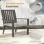 Ensemble de 2 chaises de patio en aluminium toutes saisons de 23 po avec coussins et structure épais-666189484