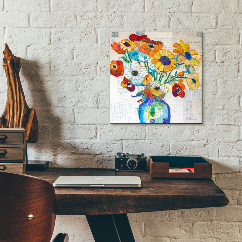 «Happiness B» par St. Hilaire Elizabeth, art mural en verre acrylique, 36 po x 36 po, H 12 po x l 12 po x P 0,13 po