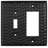Hand Hammered 2-Gang Toggle/Rocker Combination Standard Wall Plate-48319606
