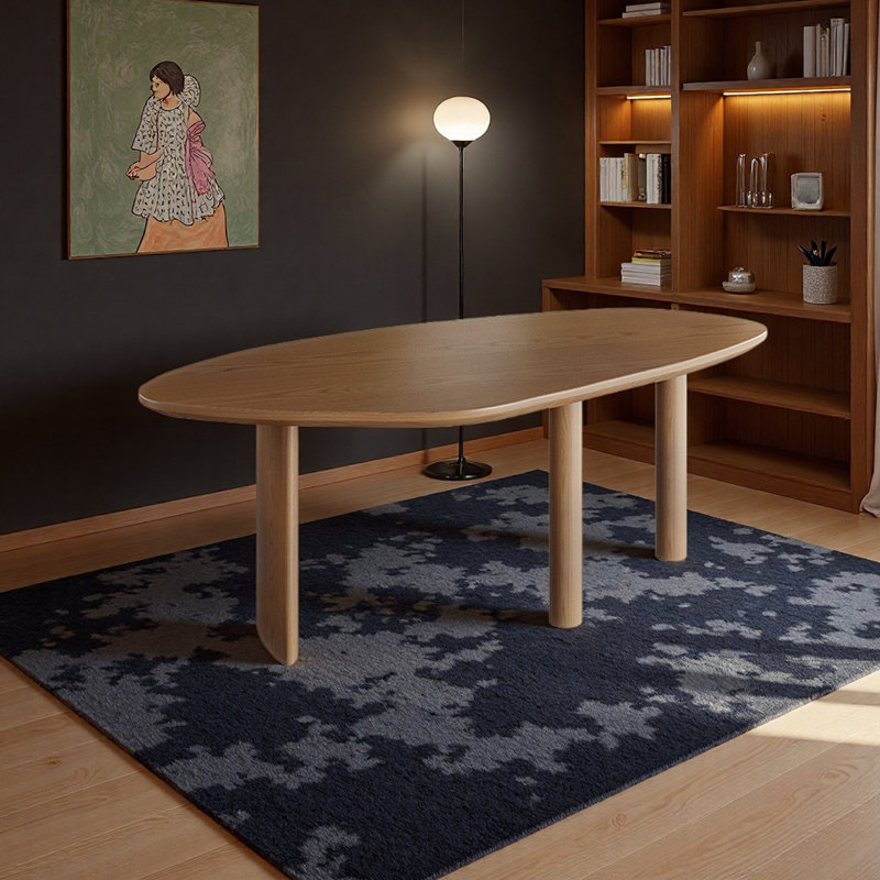 Bureau de qualité supérieure en bois massif, H 28,74 po x l 78,74 po x P 29,53 po