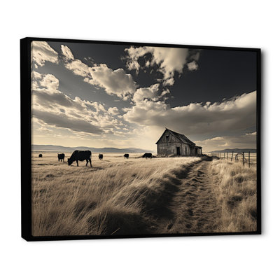 Cattle Silent Horizon III - Cattle Wall Art For Living Room