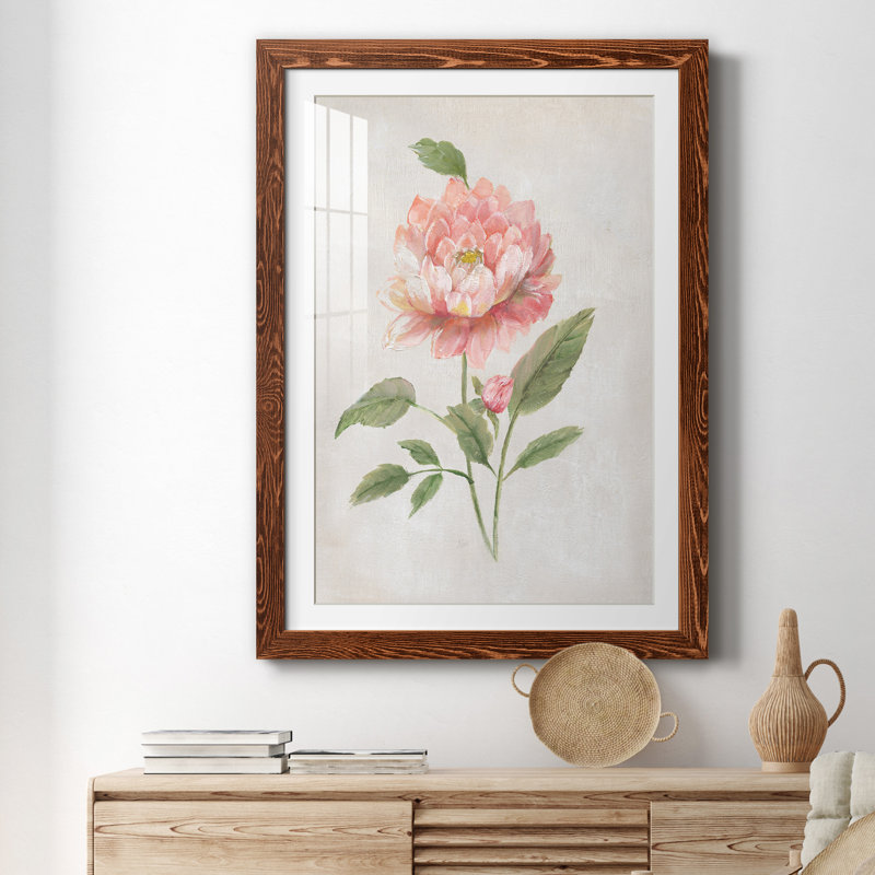 Grandiflora III - Peinture encadrée, Érable, H 31,5 po x l 23,5 po x P 1,5 po
