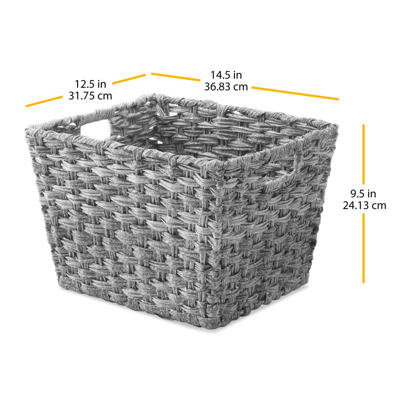 Dotted Line™ Acton Bin, Extra Large, Gray