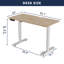 Bureau debout électrique en chêne clair 55 po x 24 po, bureau à hauteur assise réglable pour les jeux à domicile, bureau d'étude avec anti-collision de type C-1319245170