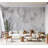 Peel & Stick Wall Mural - White Marble Peace-910143606