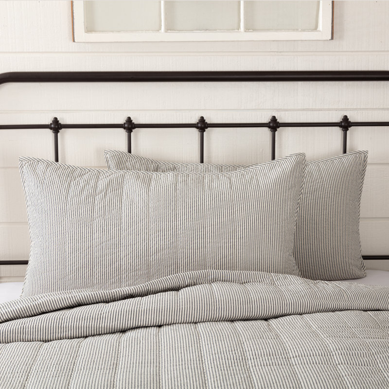 Hatteras Cotton Striped Sham Set, King
