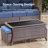 Harbor 7-Piece Outdoor Wicker Patio Furniture Set, 5" Thick Cushioned Rattan Conversation Set With Sofa, Chairs & Ottomans-876678801