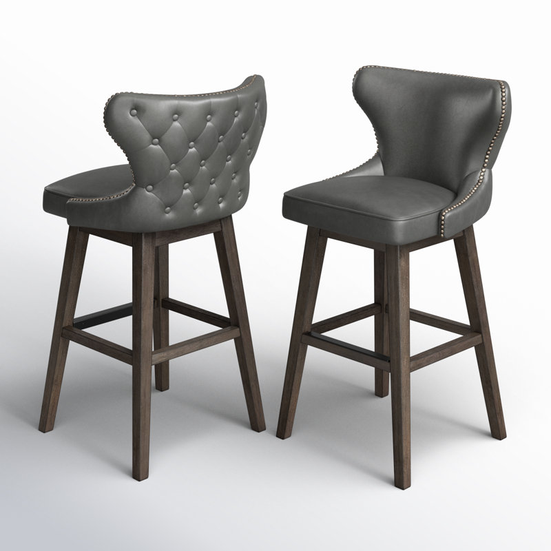 Tabouret de bar et de comptoir pivotant Caraline Patenaude (ensemble de 3), Éléphant de cire