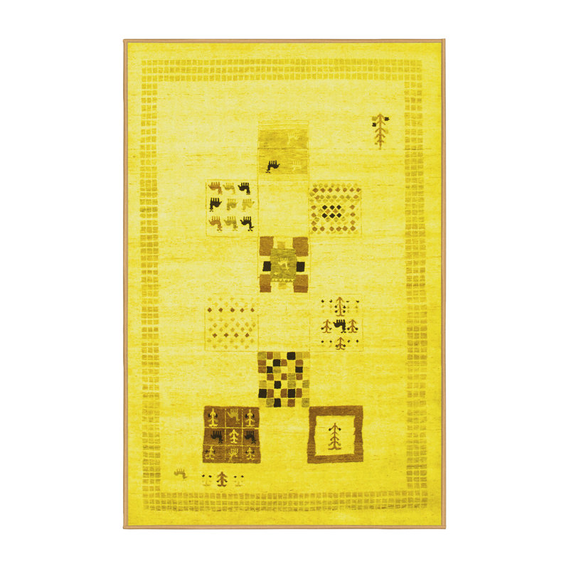 Performance Abstract Indoor Rug, Rectangle 5' x 7'