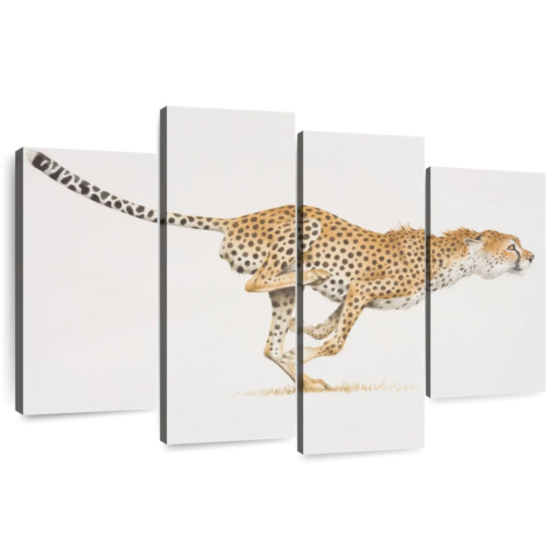 Brampt Running Wild Cat, 42" H x 68" W