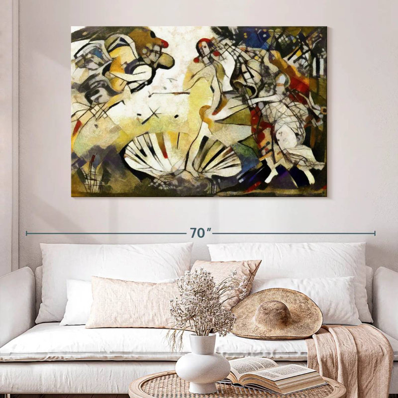 Avery Abstract Birth Of Venus, 34" H x 51" W