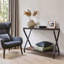Console étroite, table d'appoint pour canapé, 105,4 cm x 30 cm x 74,4 cm, brun rustique