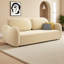Canapé ajustable en velours crème Tech-545315435