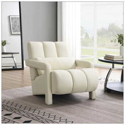 Chaise d'appoint rembourrée avec coussin Kyrra