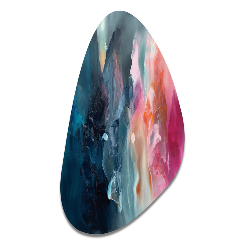 Chinwe - art abstrait abstrait en forme de métal asymétrique, H 31 po x l 17 po