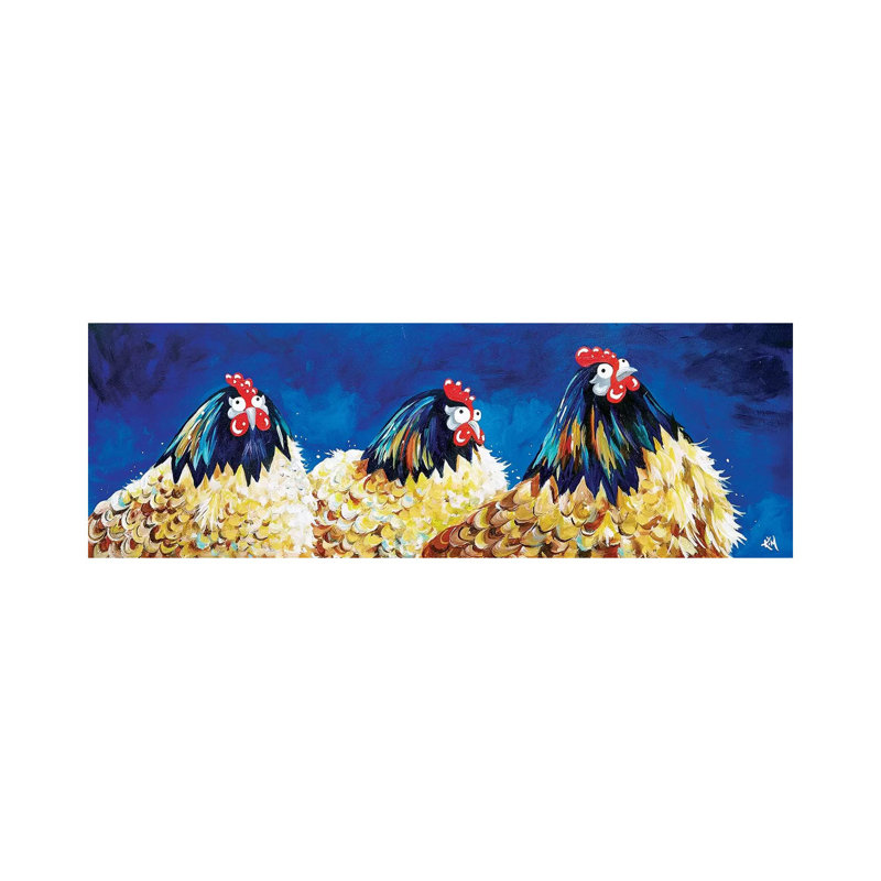 Hen Night 1 Piece Wrapped Canvas Panoramic Wall Art, 121.92 cm H x 40.64 cm W x 1.91 cm D