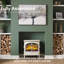 Dimplex Fullerton 2kW Optiflame Large Electric Stove Fire with Remote Control, 62cm wide-1260978983