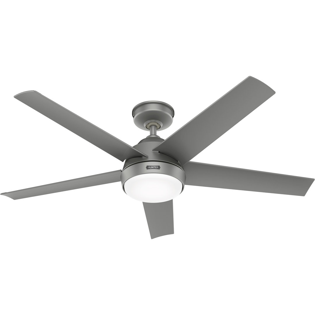 Skyflow 52" 5-Blade Standard WeatherMax Indoor/Outdoor Ceiling Fan with Lights and Wall Control Hunter Fan 