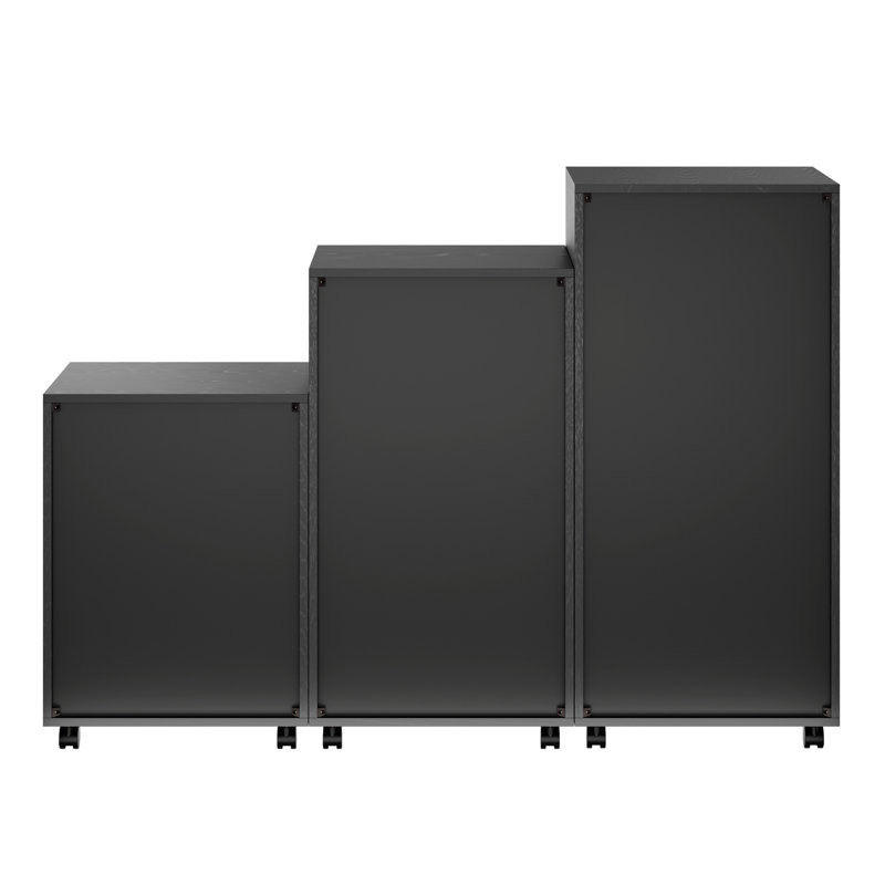 19.21'' Wide 5 -Drawer Mobile File Cabinet