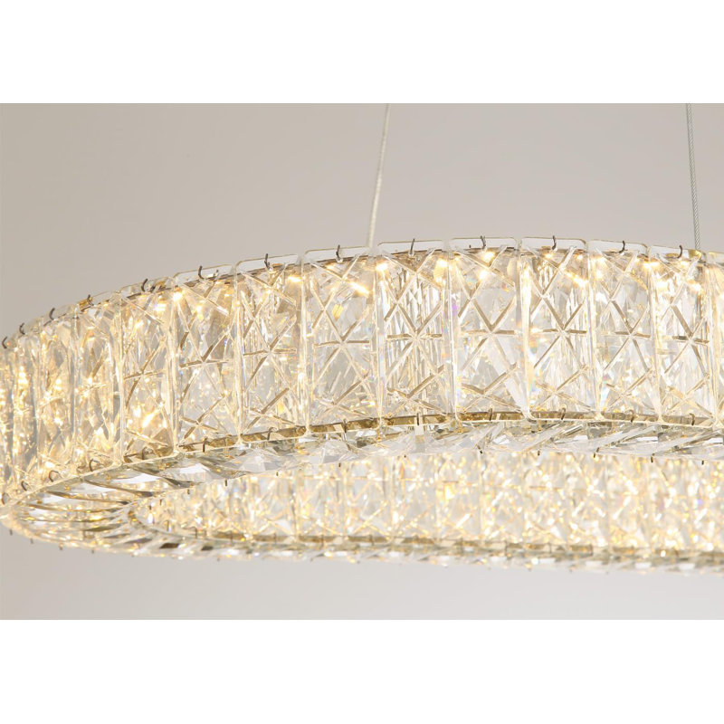 Lustre en cristal Glam, Doré
