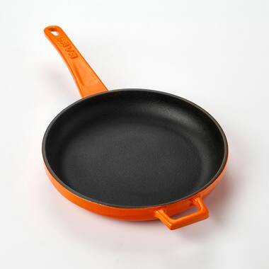 Lava Cast Iron Lava Enameled Cast Iron Skillet 10 inch-3 Section Skillet and Grill Pan LV Re TV 2630 3B R