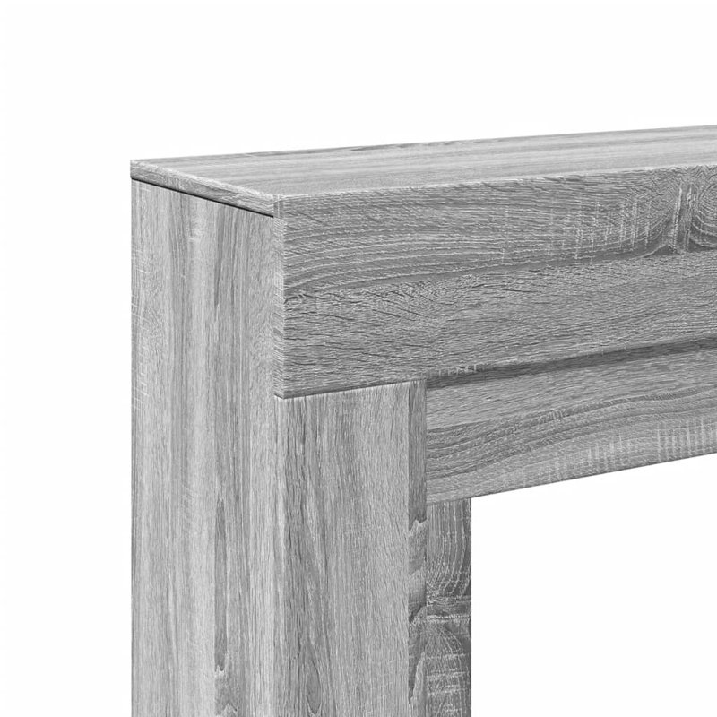 Fireplace Surround 30 Cm Engineered Wood, Grey Sonoma, 87.5cm H x 100cm W x 30cm D