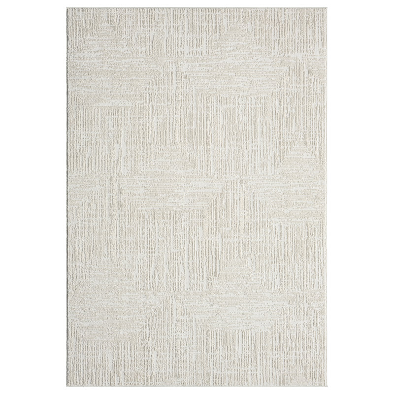 Modern Solid Textured Area Rug, Rectangle 5' x 7'