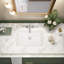 Lavabo de salle de bain rectangulaire en céramique avec trop-plein 12 po APRESSHUI