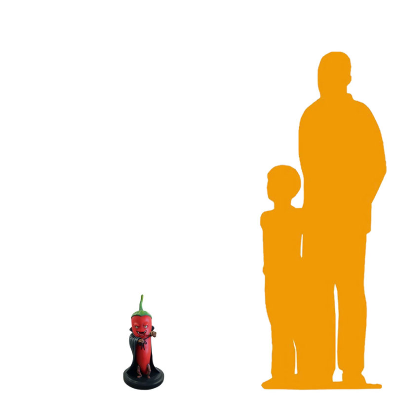 Statue comte surdimensionnée de légumes Spacieux comte Dracula