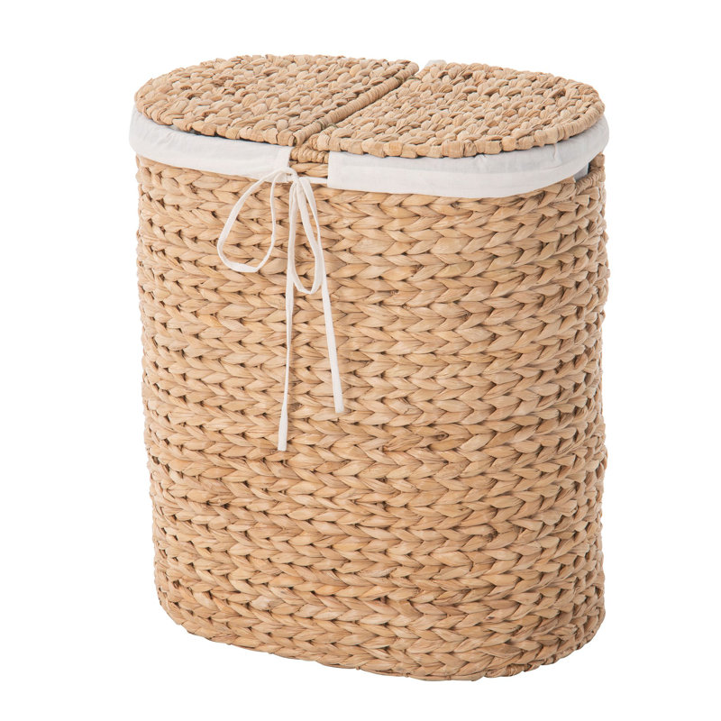 Hand Woven Laundry Hamper with Handles
